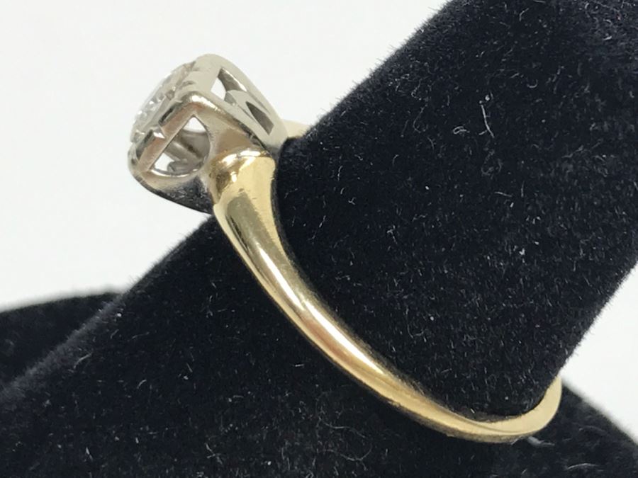 14K Yellow Gold Solitaire Vintage Diamond Ring .25Ct VS-1 G Ring Size 7 [Photo 10]