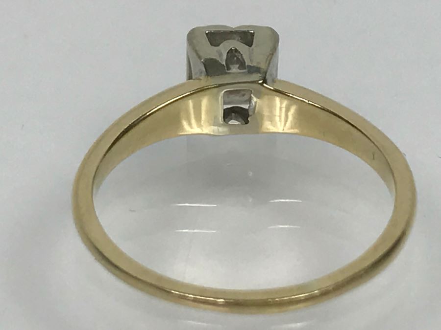 14K Yellow Gold Solitaire Vintage Diamond Ring .25Ct VS-1 G Ring Size 7 [Photo 22]