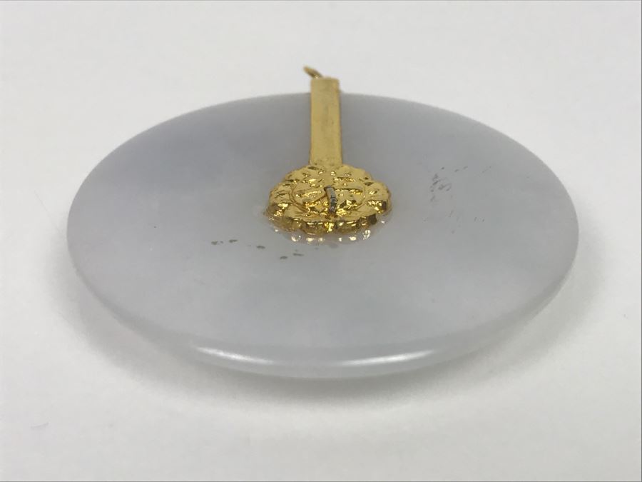 Asian Light Gray Stone Pendant [Photo 5]