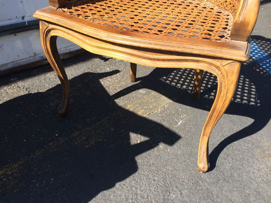 Cane Occasional Chairs with Silk Cushions [Photo 10]
