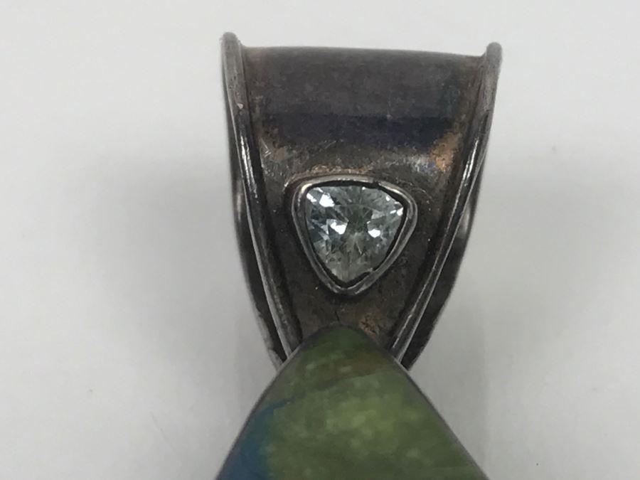 Sterling Silver Blue Stone Pendant [Photo 7]