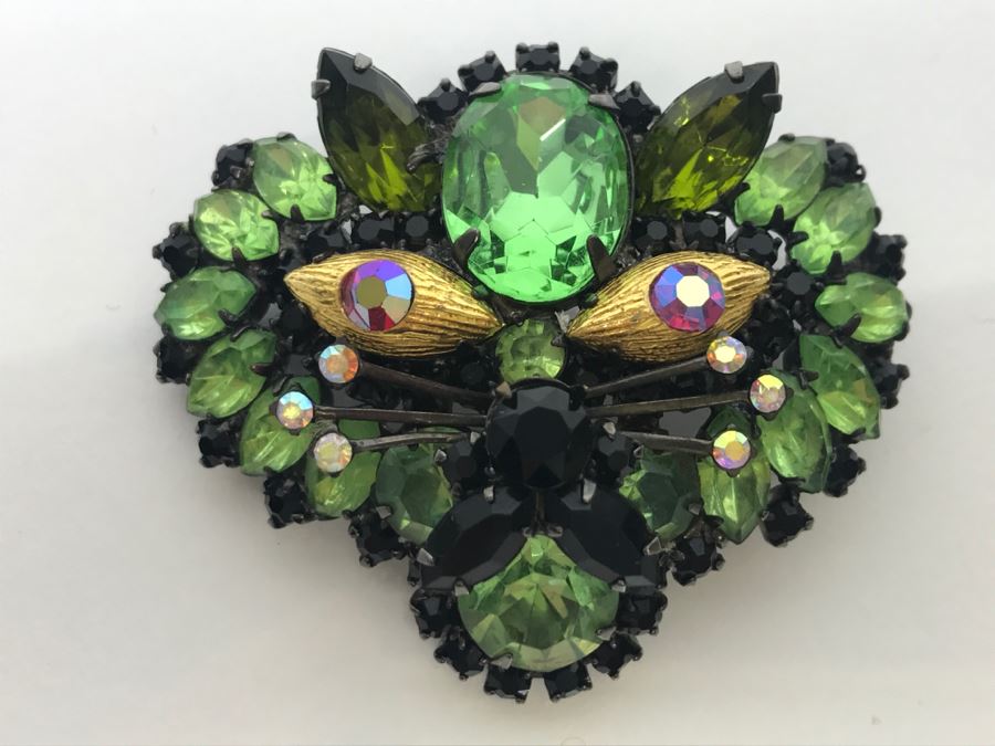 Cat Rhinestone Brooch Pin [Photo 1]