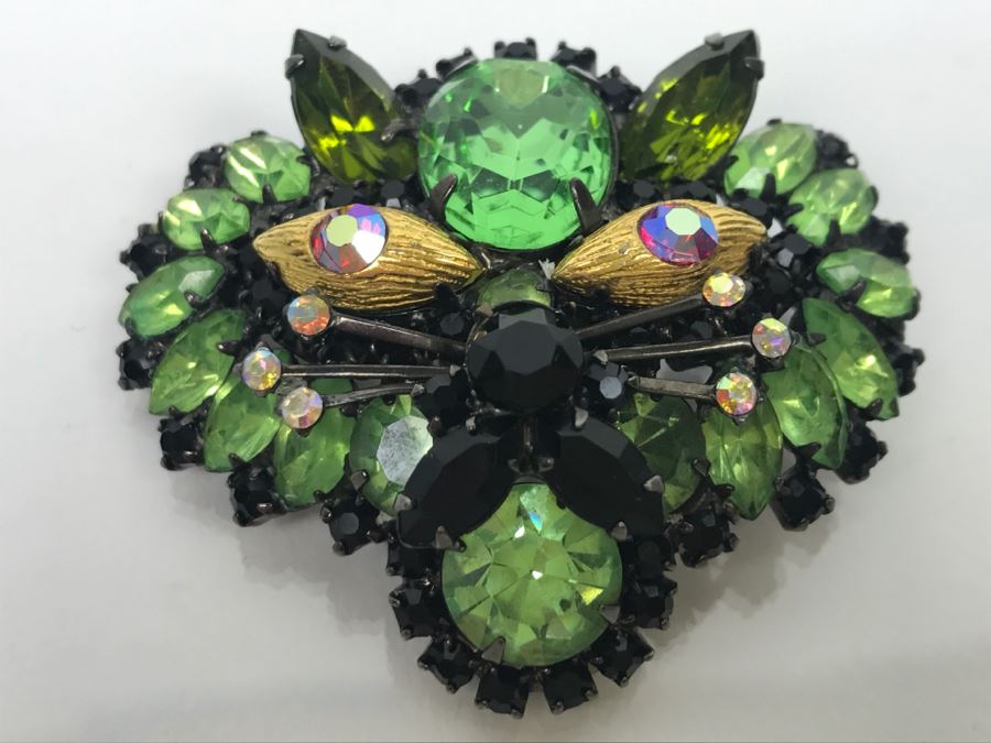 Cat Rhinestone Brooch Pin [Photo 2]