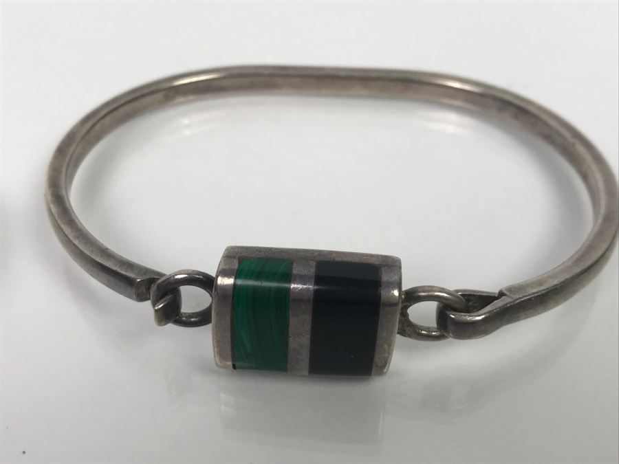 Pair Of Mexican Sterling Silver Bracelets 54.6g [Photo 4]