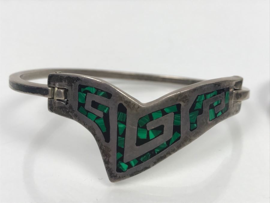 Pair Of Mexican Sterling Silver Bracelets 54.6g [Photo 2]
