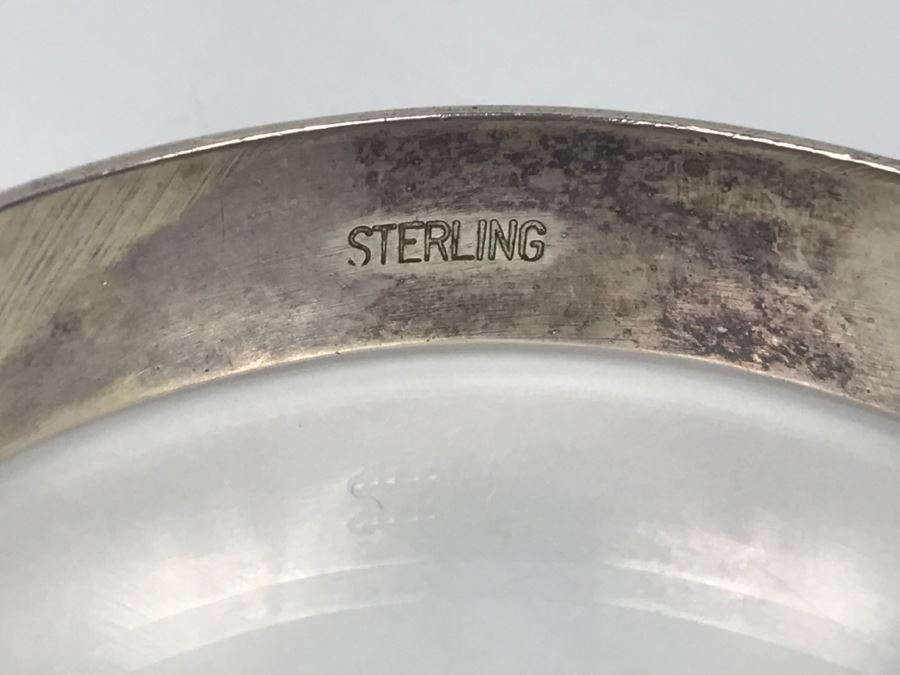 Pair Of Sterling Silver Bracelets - Black Bracelet Signed TY 72.1g [Photo 5]