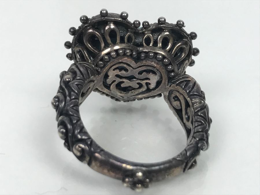 Various Sterling Silver Turquoise Jewelry Pieces Bracelet, Ring, Pendant And Cuff 81g [Photo 12]