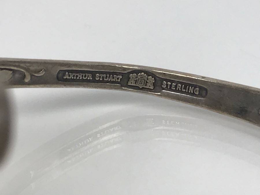 Sterling Silver Flatware Jewelry Pieces Cuff Bracelet And Pendant 47.5g [Photo 10]