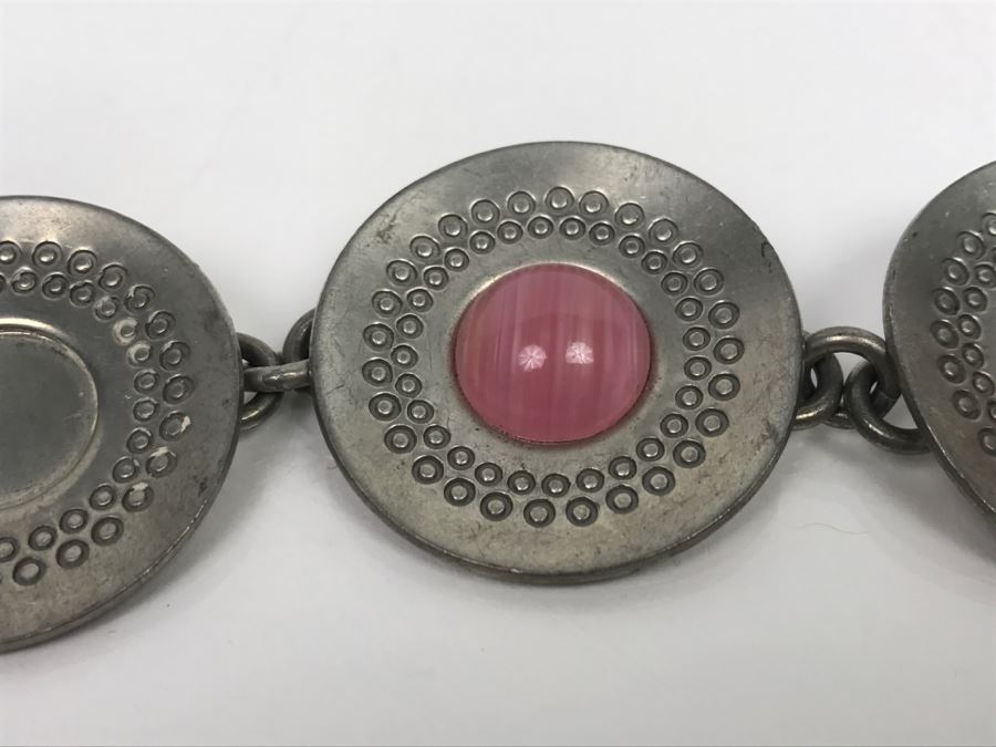 Signed Jorgen Jensen Denmark Pewter Bracelet 250B [Photo 3]