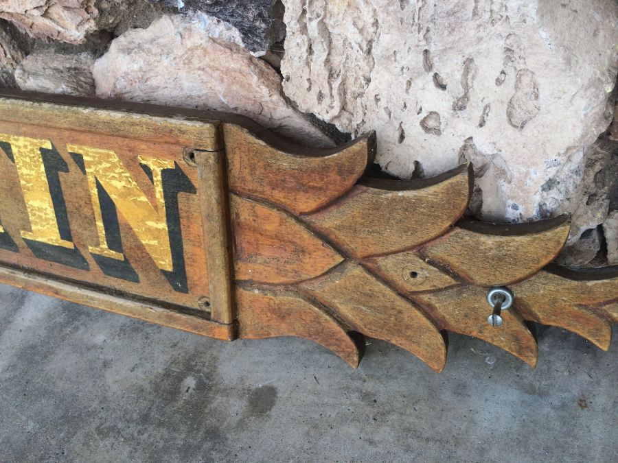 GOLDEN DOLPHIN Hand-Painted Wooden Yacht Sign [Photo 6]