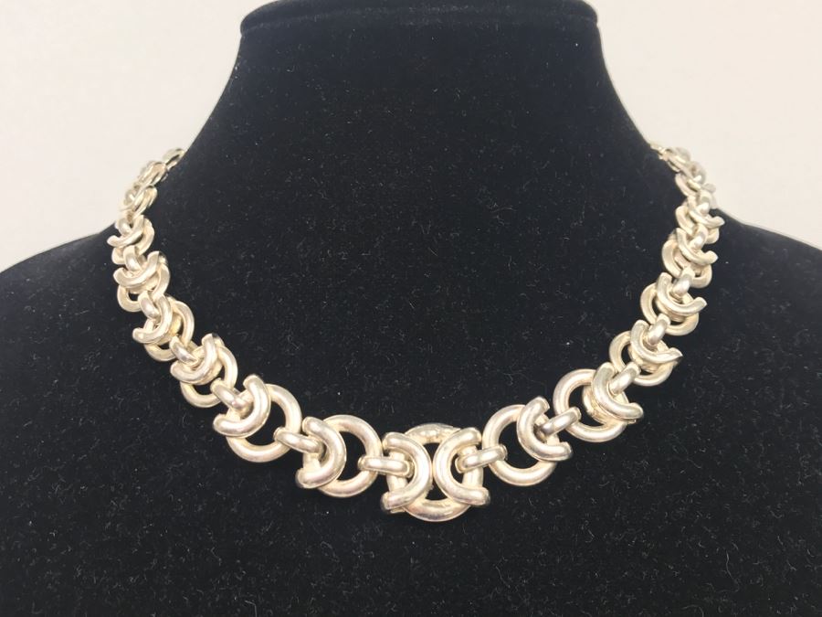 Chunky Sterling Silver Necklace 49g [Photo 2]