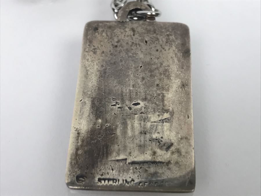 Sterling Silver Pendant With Sterling Silver Chain 25.3g [Photo 5]