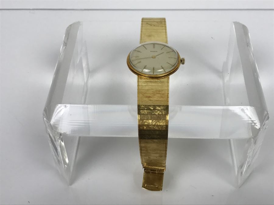 Rare RENAUD 18K Yellow Gold Watch With 18K Yellow Gold Watch Band 59.7g [Photo 12]