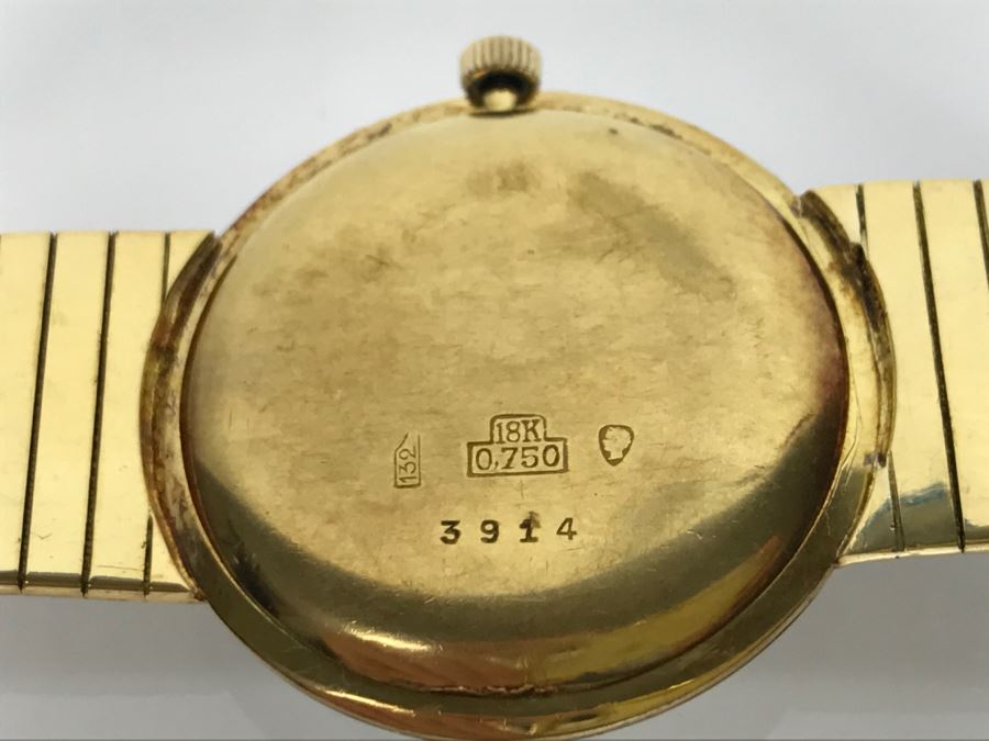 Rare RENAUD 18K Yellow Gold Watch With 18K Yellow Gold Watch Band 59.7g [Photo 2]