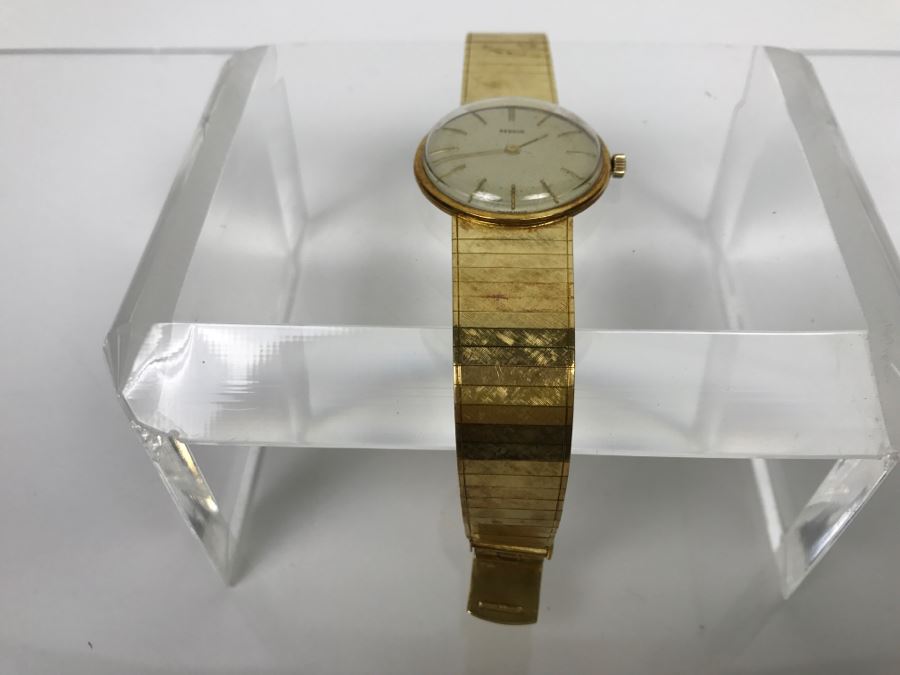 Rare RENAUD 18K Yellow Gold Watch With 18K Yellow Gold Watch Band 59.7g [Photo 4]