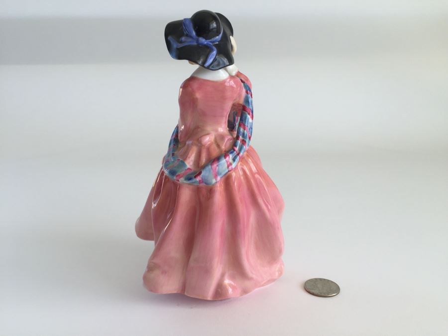 Vintage Royal Doulton Lady Figurine Top O' The Hill HN 1849 [Photo 3]