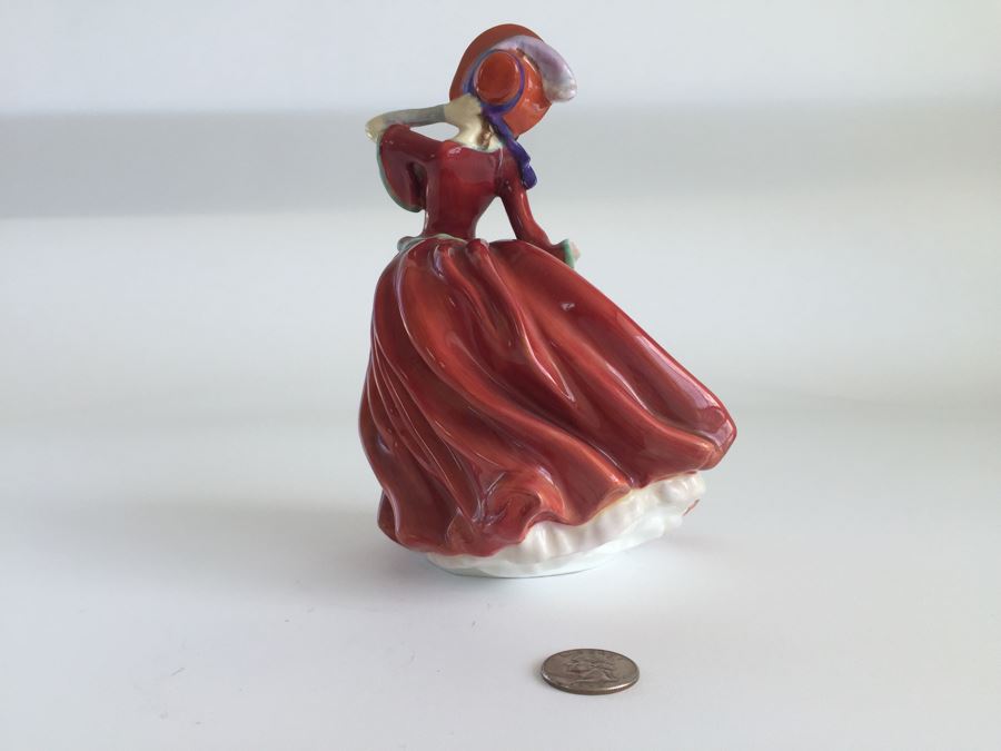 Vintage Royal Doulton Lady Figurine Autumn Breezes HN 1934 [Photo 4]