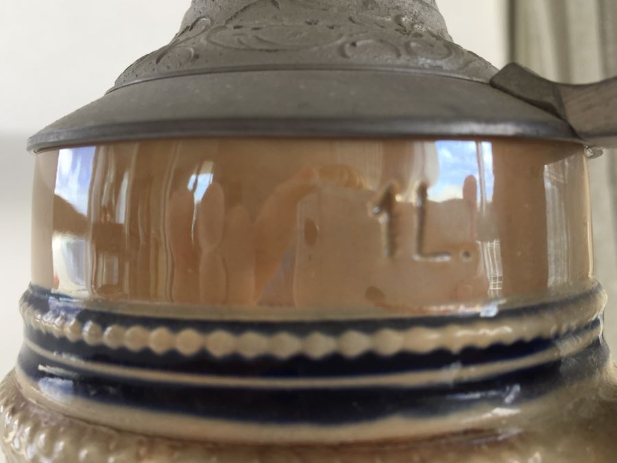 Vintage German Beer Stein 1L Stamped [Photo 11]