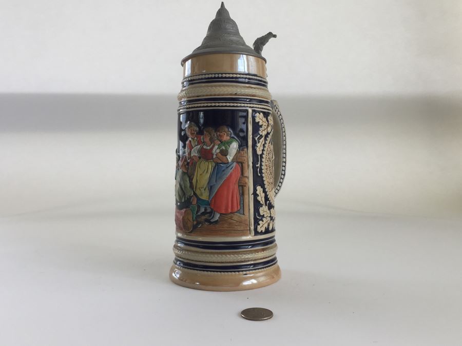 Vintage German Beer Stein 1L Stamped [Photo 3]