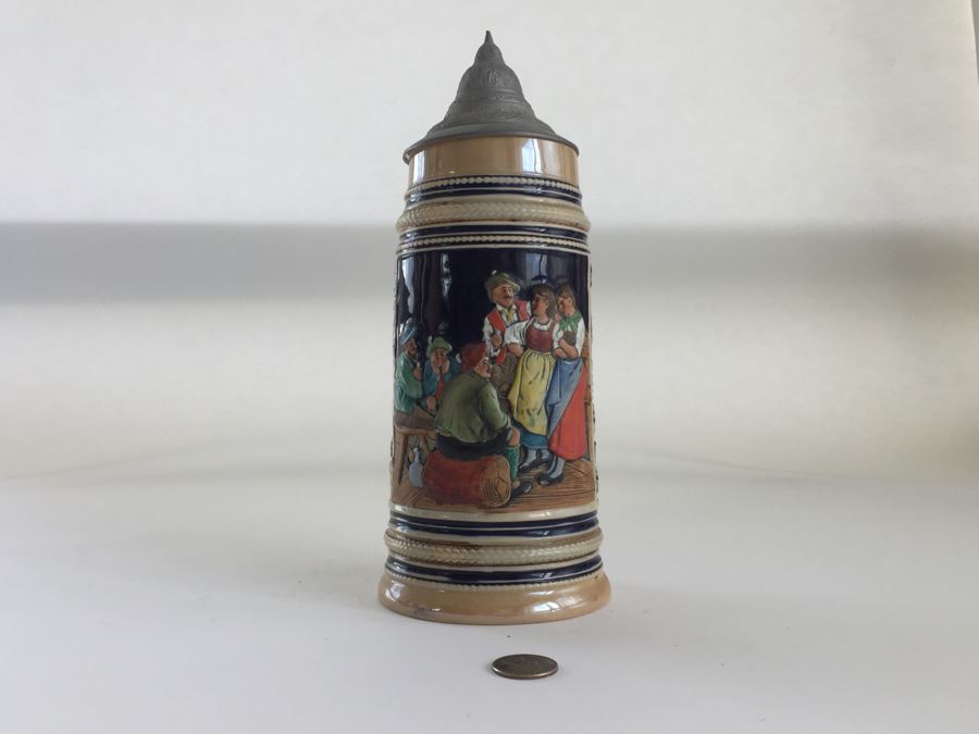 Vintage German Beer Stein 1L Stamped [Photo 4]