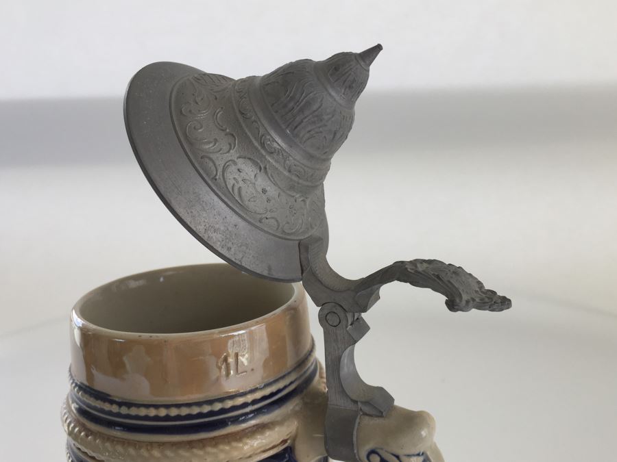 Vintage German Beer Stein 1L Stamped [Photo 8]