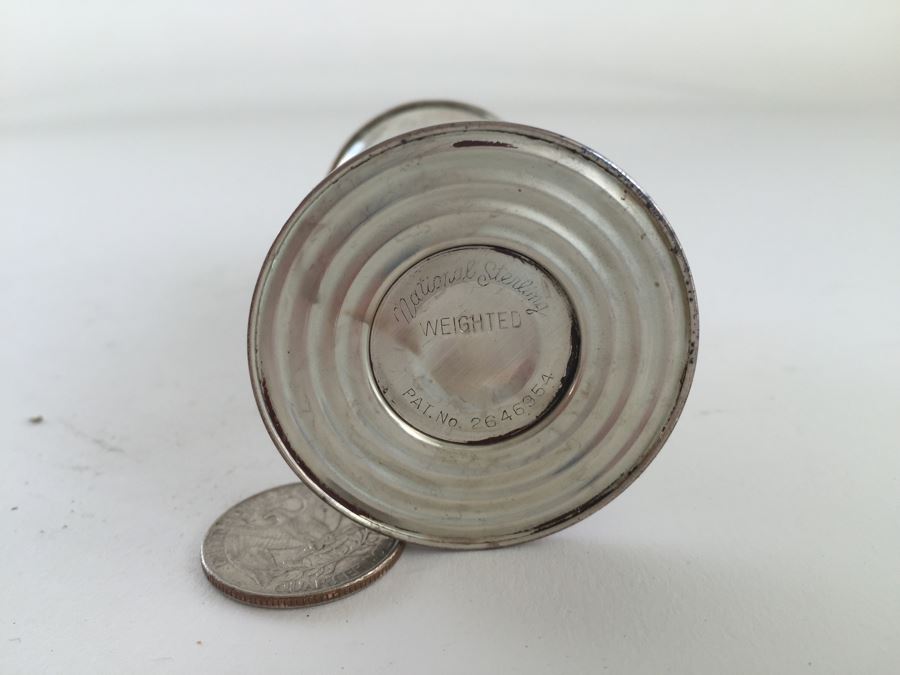 Sterling Silver 950 Candelabra (Needs Repair), Weighted Sterling Salt & Pepper Shakers And Weighted Sterling Candle Holder [Photo 5]