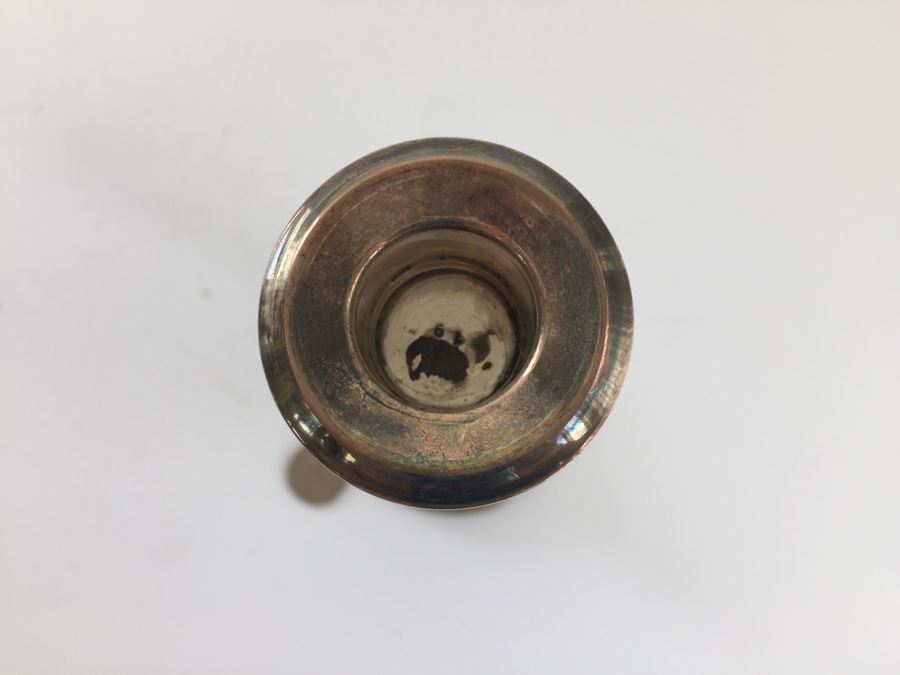 Sterling Silver 950 Candelabra (Needs Repair), Weighted Sterling Salt & Pepper Shakers And Weighted Sterling Candle Holder [Photo 15]