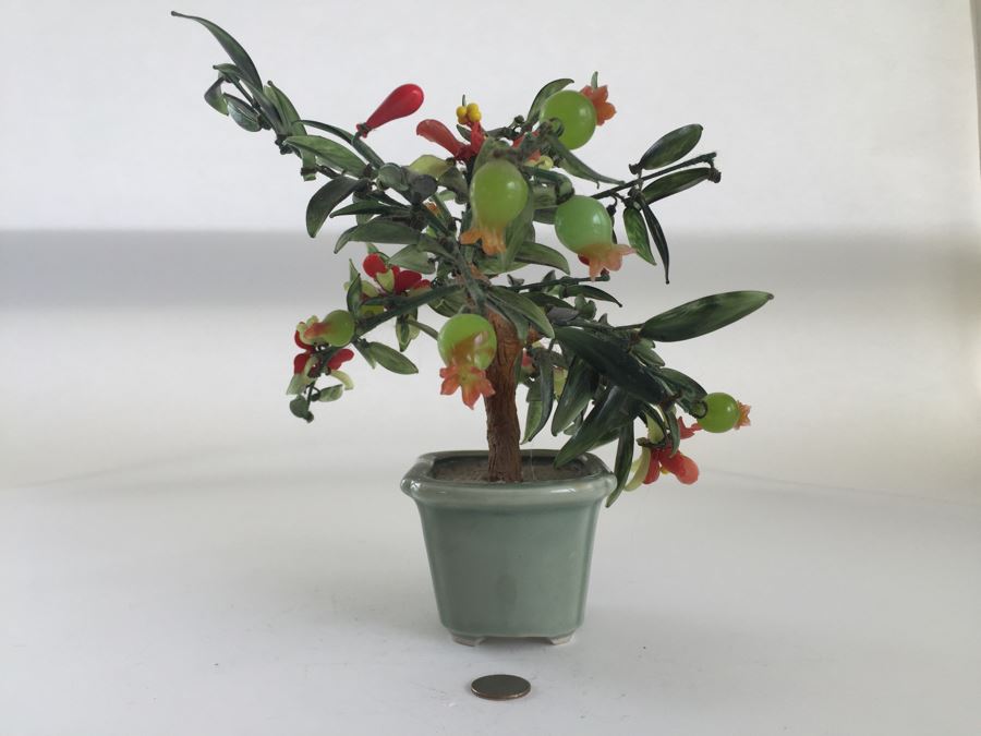 Colored Glass Tree Jade Style Plant [Photo 7]