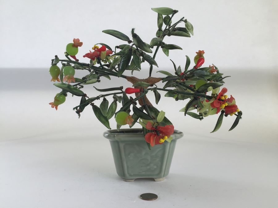 Colored Glass Tree Jade Style Plant [Photo 8]