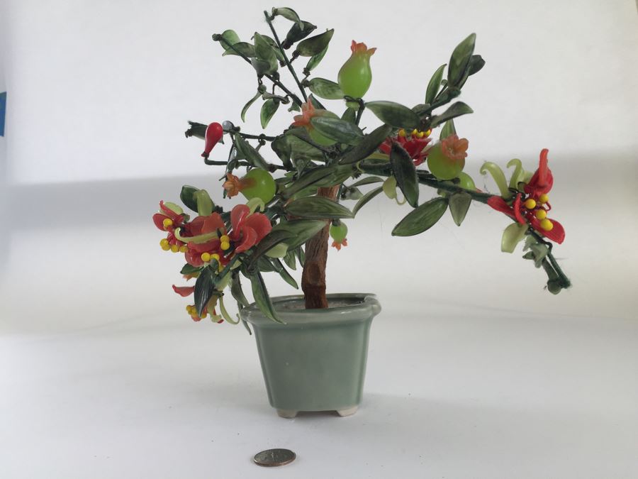 Colored Glass Tree Jade Style Plant [Photo 5]