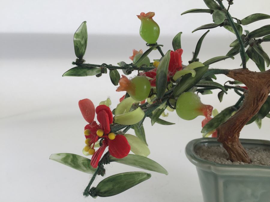 Colored Glass Tree Jade Style Plant [Photo 11]