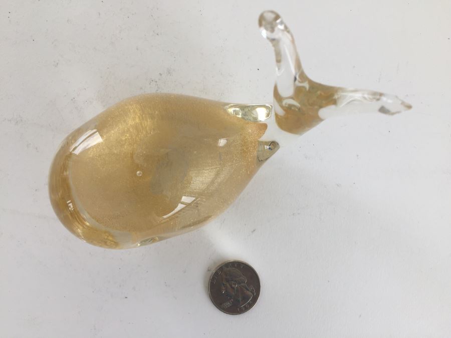 Art Glass Bird By Mantorp Sweeden And Art Glass Whale [Photo 5]