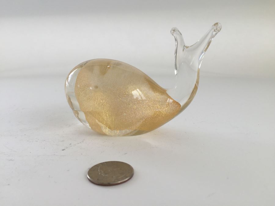 Art Glass Bird By Mantorp Sweeden And Art Glass Whale [Photo 2]