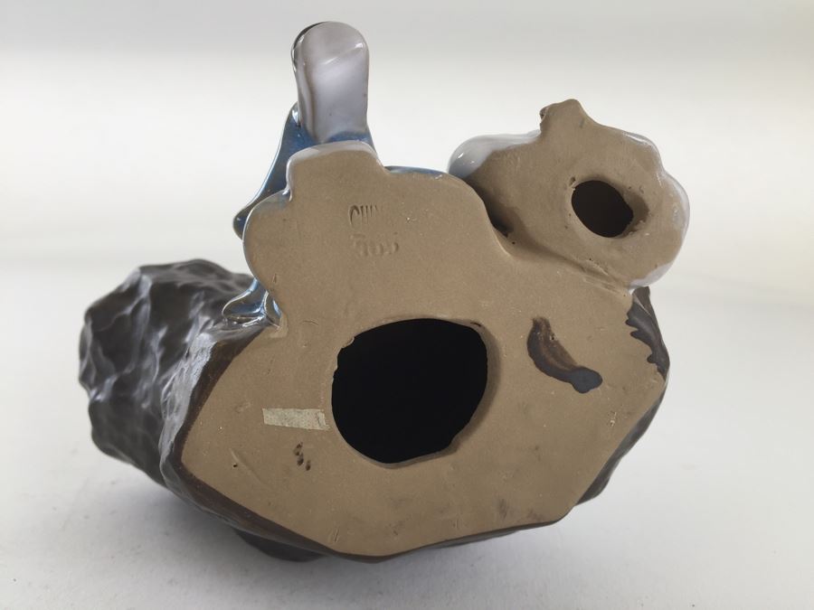 Chinese Figurine Doll Statue Man With Swan Glazed Pottery [Photo 7]