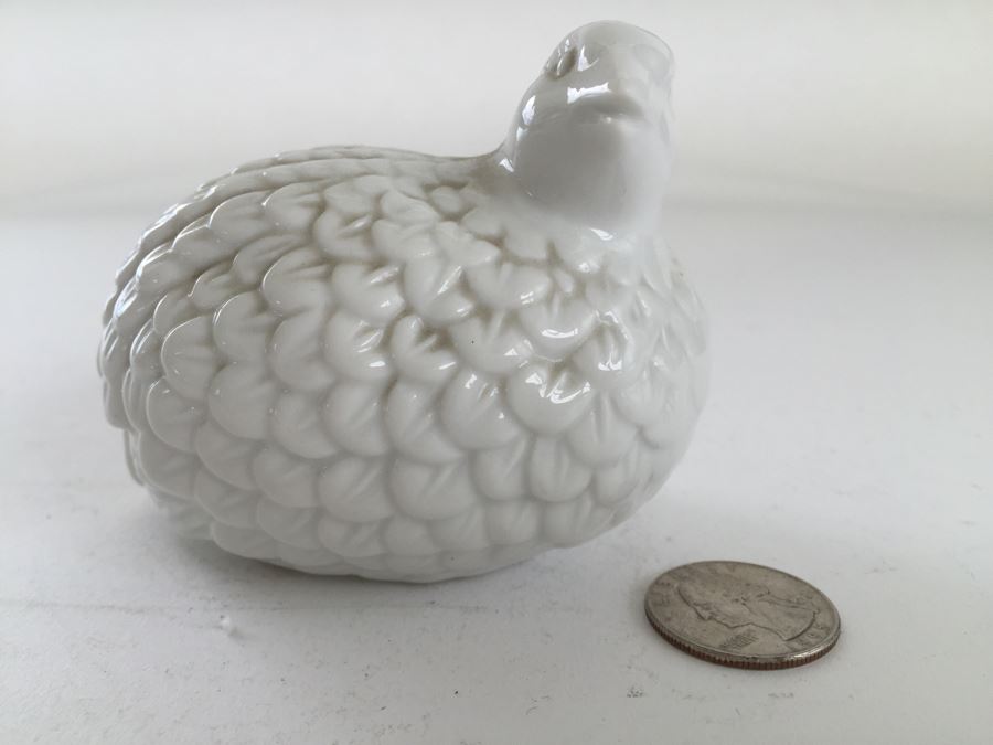 Pair Of White Porcelain Bird Figurines [Photo 7]