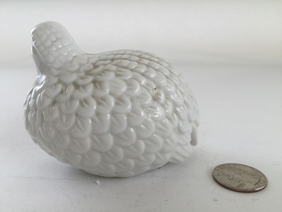 Pair Of White Porcelain Bird Figurines [Photo 10]