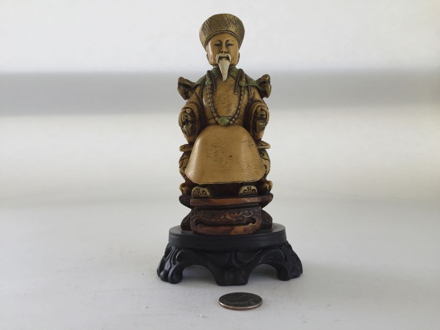 Pair Of Asian Resin Statues [Photo 2]