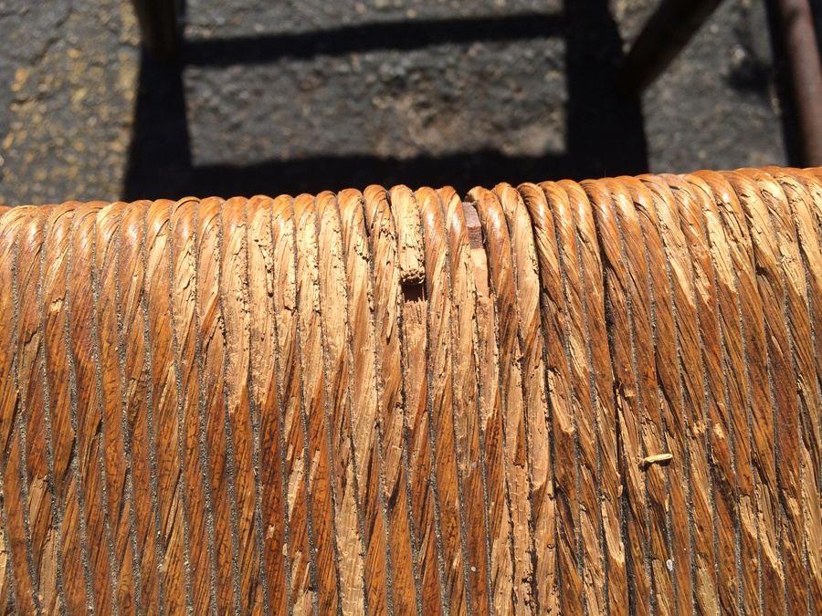 Vintage Ladder Back Rush Seat Chairs [Photo 10]