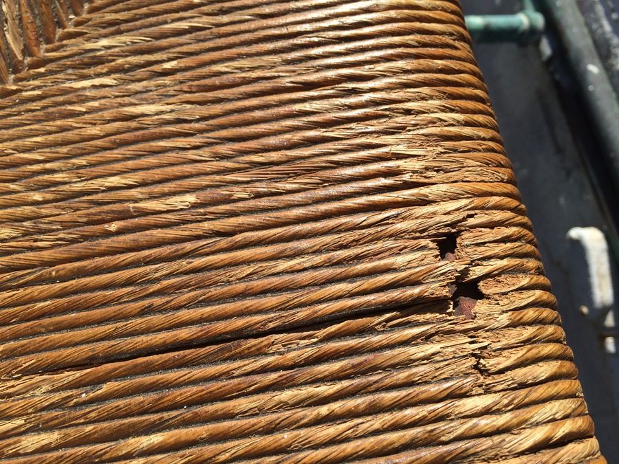 Vintage Ladder Back Rush Seat Chairs [Photo 9]