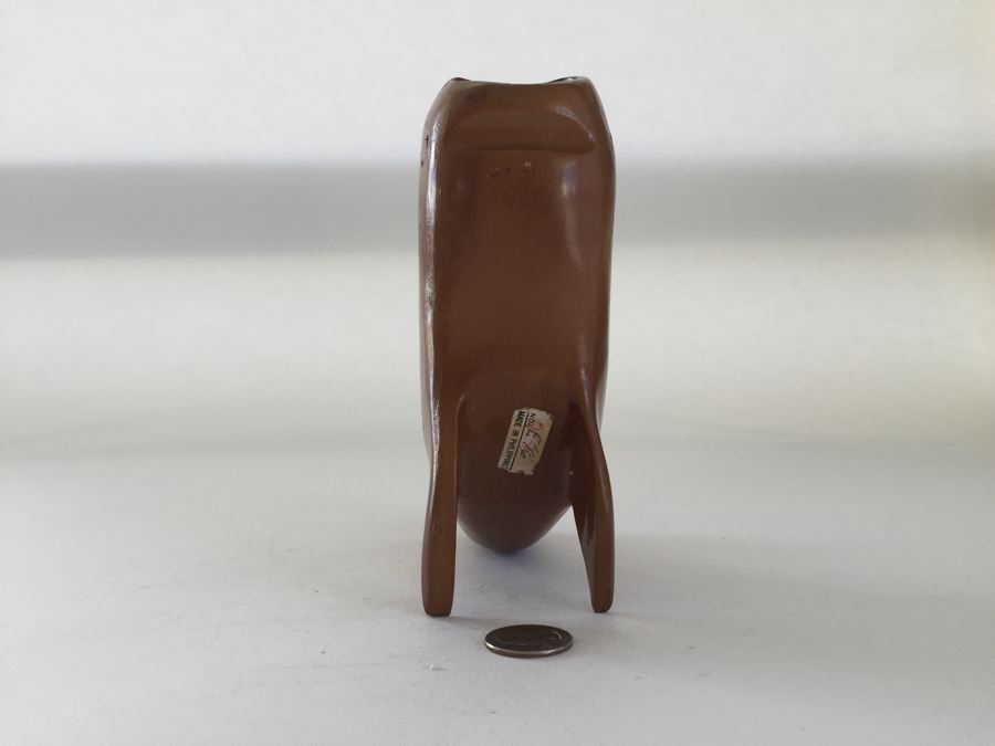 Carved Wooden Whale Figurine Made In Philippines [Photo 3]