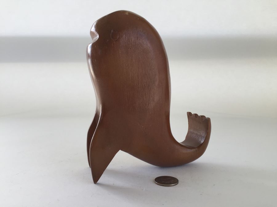 Carved Wooden Whale Figurine Made In Philippines [Photo 1]
