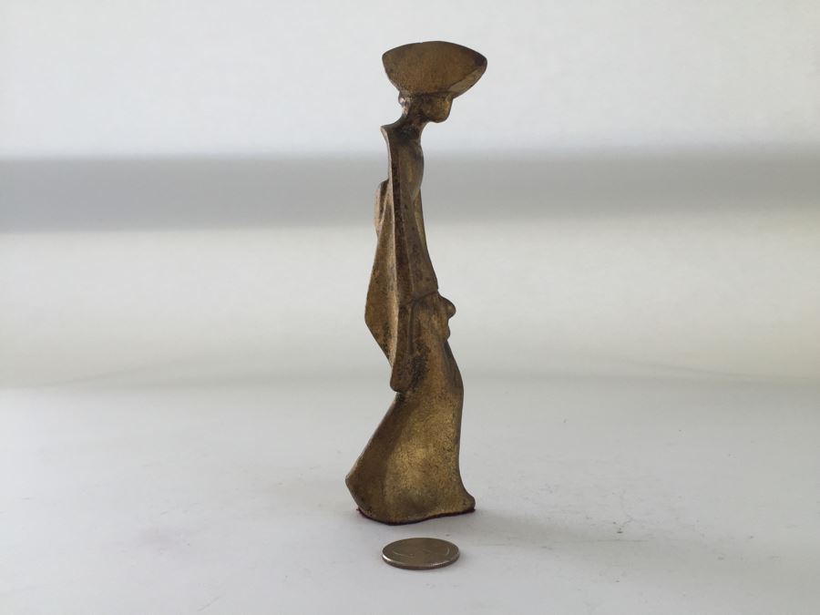 Set Of (3) Asian Gilt Metal Figurines [Photo 9]