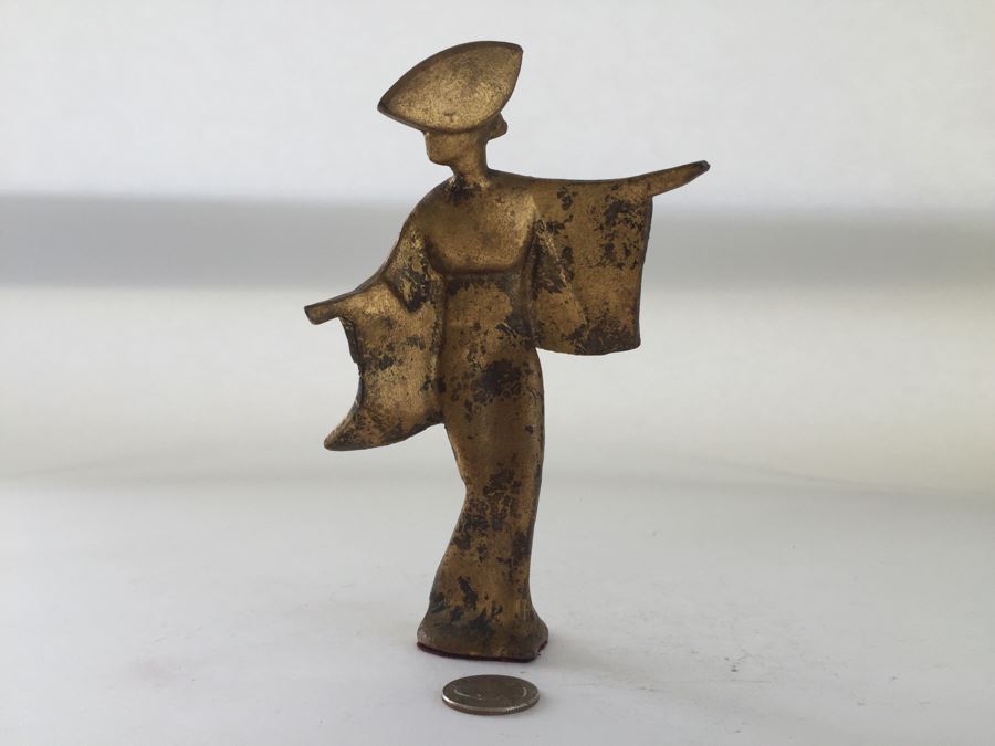 Set Of (3) Asian Gilt Metal Figurines [Photo 10]