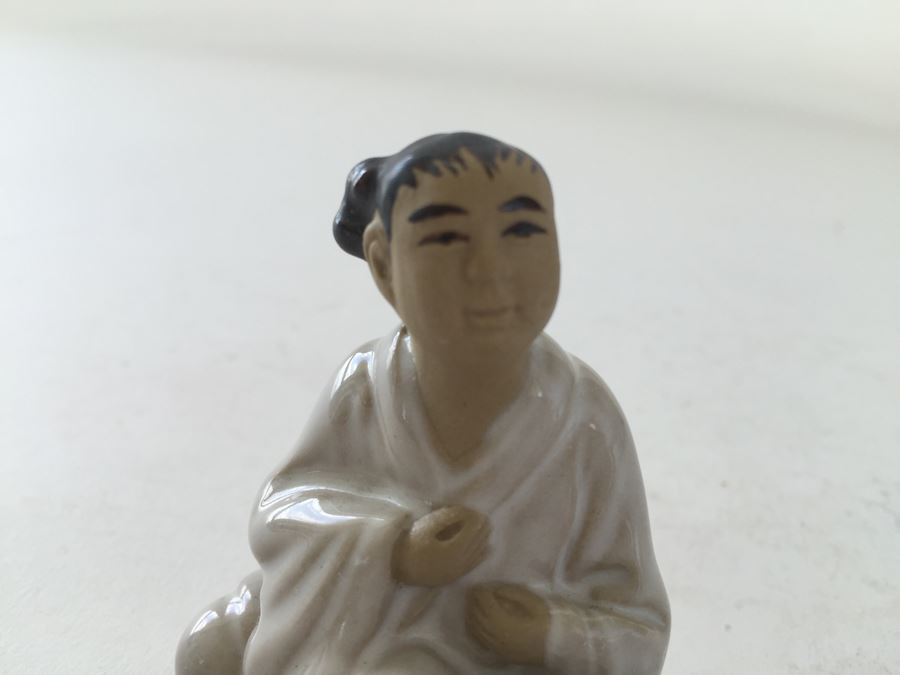 Set Of (4) Chinese Shiwan Artistic Ceramic Factory Figurines Statues [Photo 19]