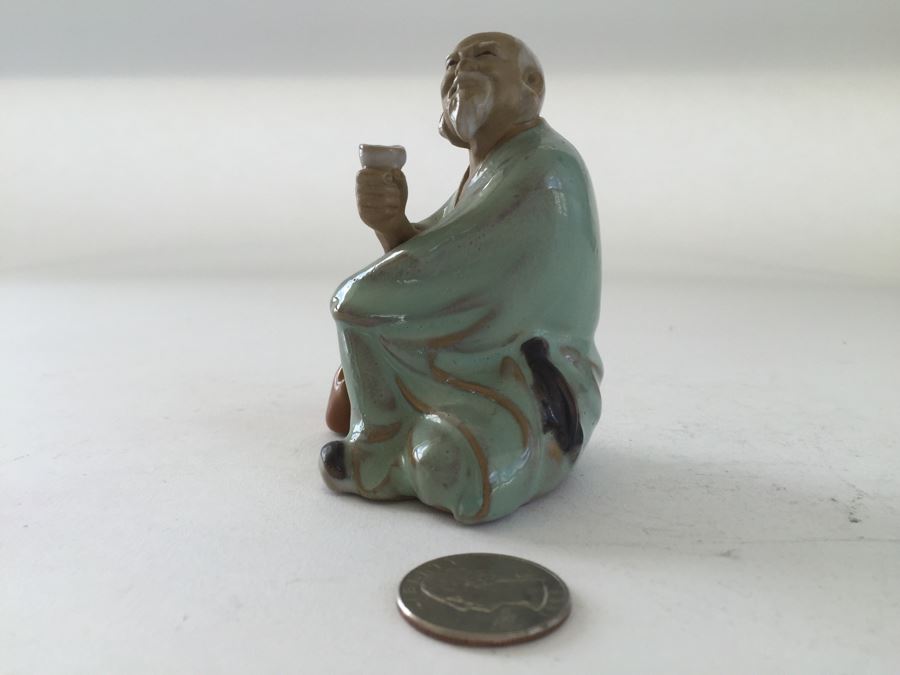 Set Of (4) Chinese Shiwan Artistic Ceramic Factory Figurines Statues [Photo 9]