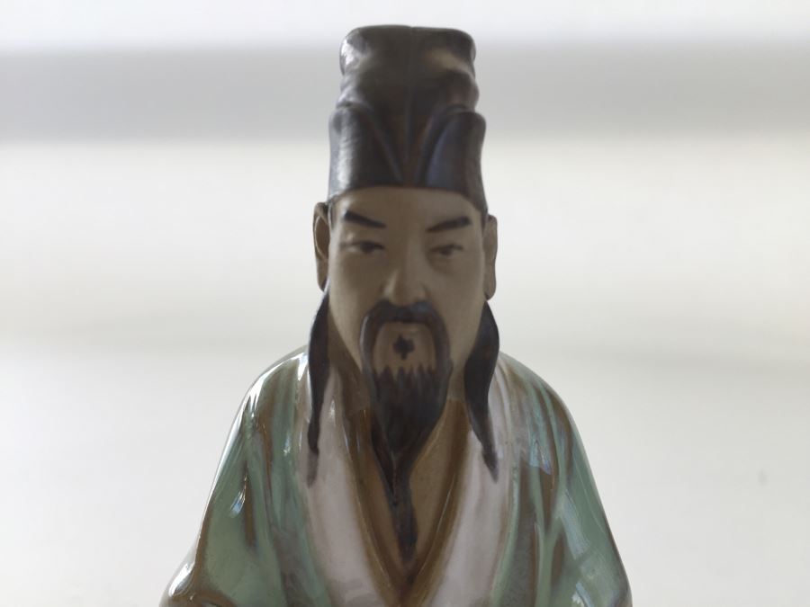 Set Of (4) Chinese Shiwan Artistic Ceramic Factory Figurines Statues [Photo 6]