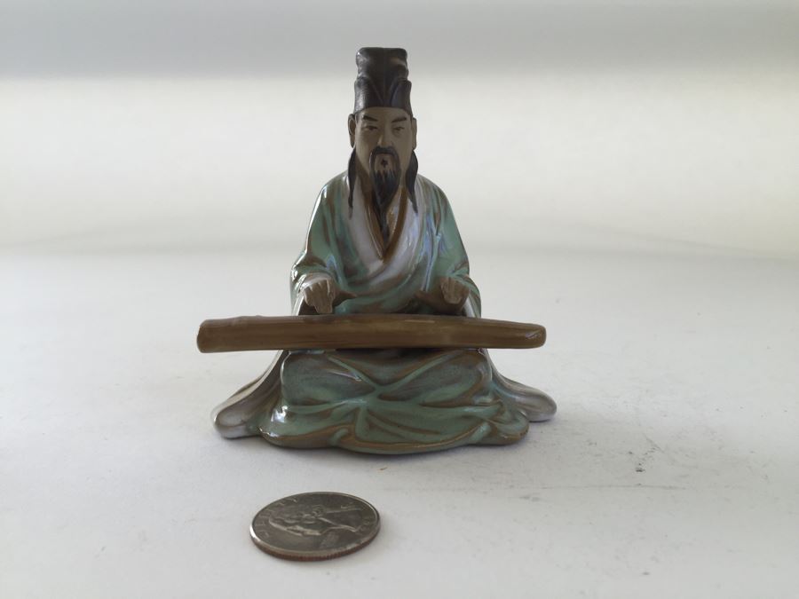 Set Of (4) Chinese Shiwan Artistic Ceramic Factory Figurines Statues [Photo 2]
