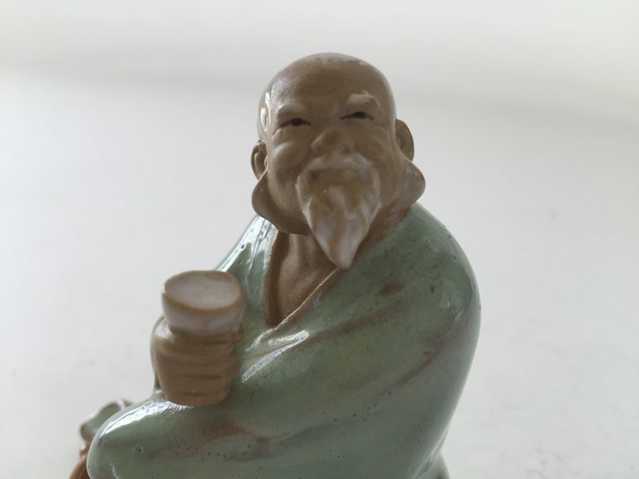 Set Of (4) Chinese Shiwan Artistic Ceramic Factory Figurines Statues [Photo 12]