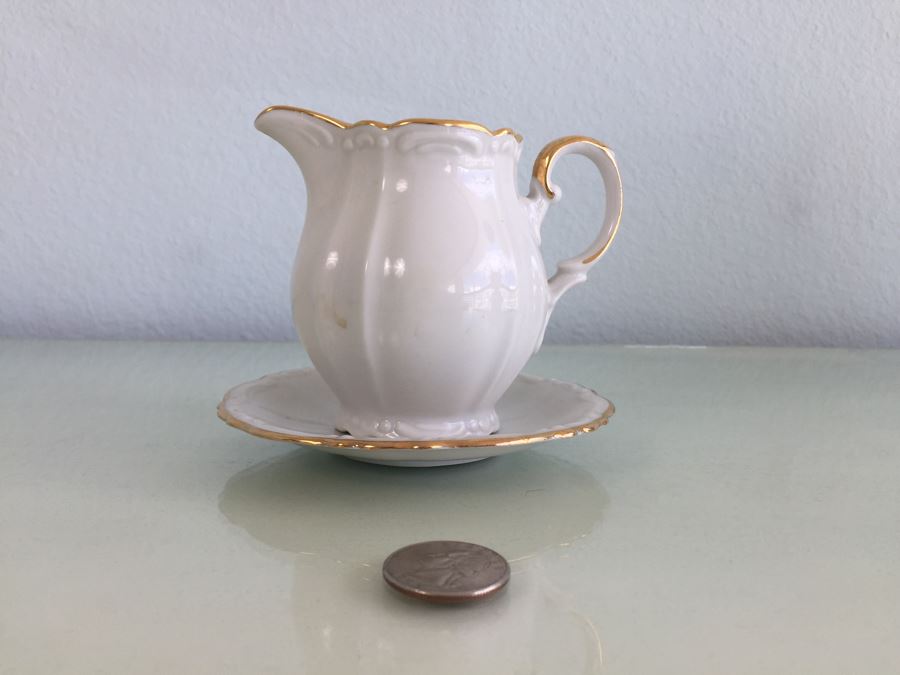 Elegant White And Gold Bavaria China Tea Set [Photo 8]