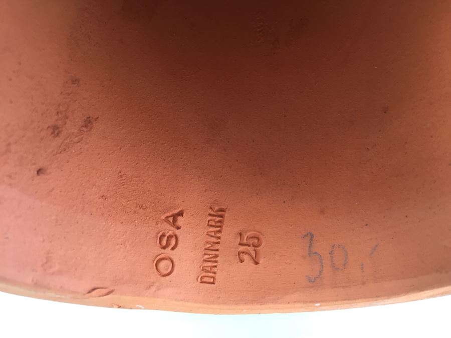 Set Of (3) OSA Pottery Danish Figurines Candle Holders [Photo 7]